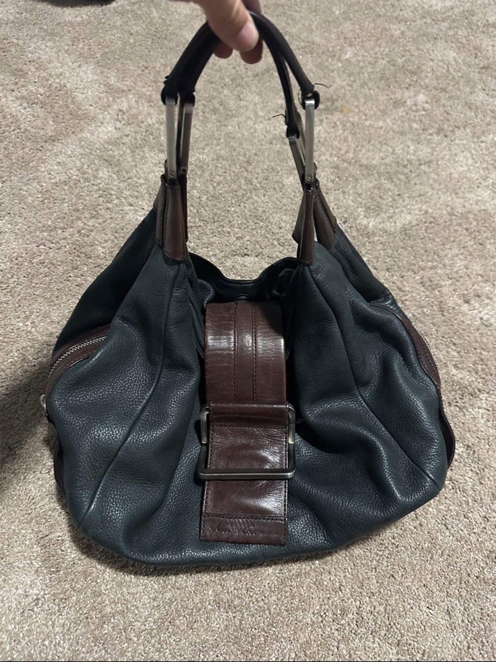 Kenneth Cole  Leather Shoulder Bag